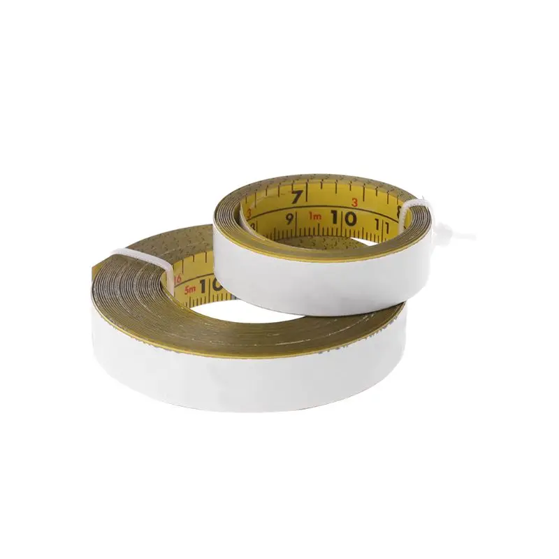 

Inch & Metric Self Adhesive Tape Measure Steel Miter Saw Scale Miter Track Ruler R9JF