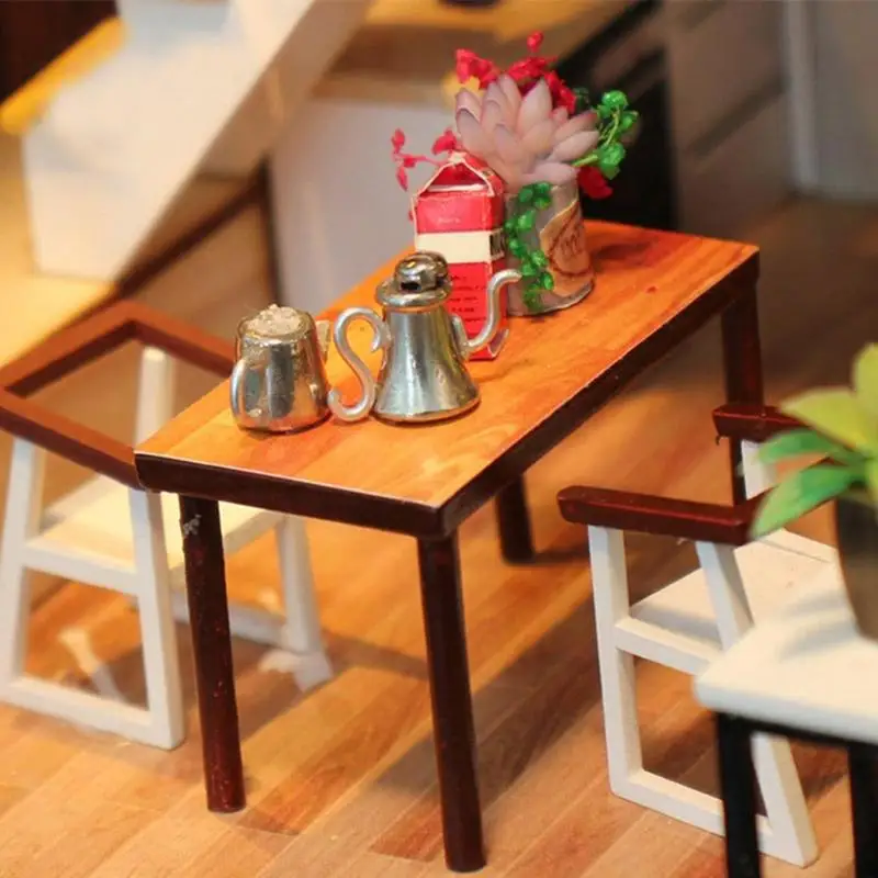 Деревянный большой кукольный дом современный городской Лофт детские домашние игрушки diy Миниатюрный Кукольный дом деревянный комплект мебели лампа кровать zabawki dla dzieci