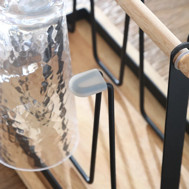Kitchen Utensils Wrought Iron Cup Holder Creative Household Drain Cup Shelf For Kitchen Storage Rack Hanging Drainer Storage