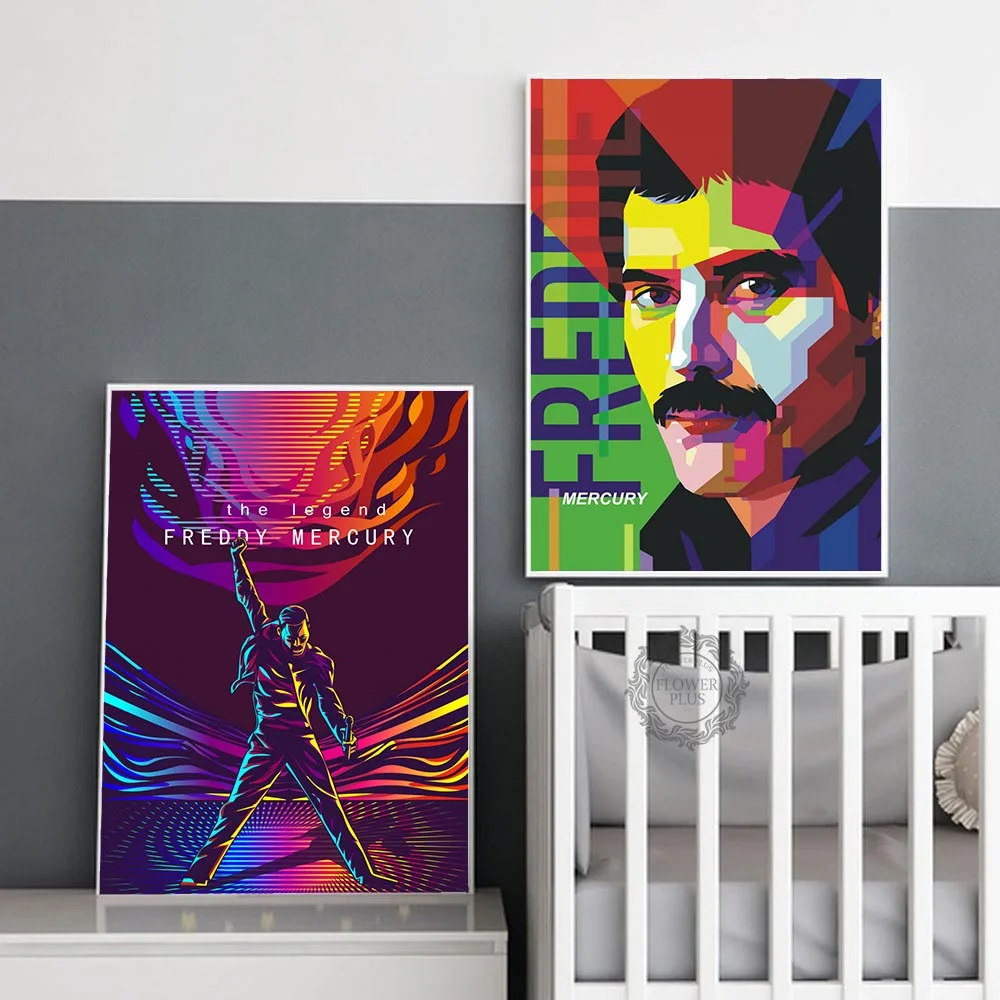 Freddie-Mercury-Queen-Musician-Art-Poster-Canvas-Painting (4)