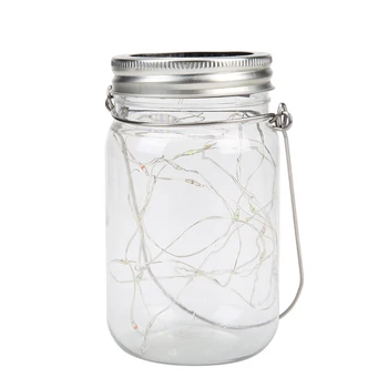 

Solar LED Plastic Jar Fairy String Light Soft Light Effect Not Dazzling Non Fading Garden Landscape Lamp Xmas Party Decor