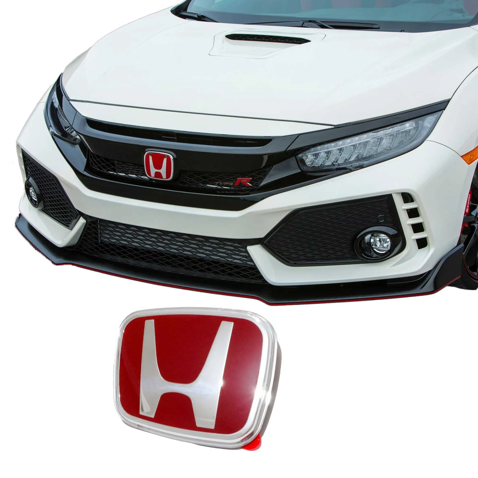 Honda Civic Fc5 Typer красный Стекло логотип 2017 2018 2019 2020 2021 | Автомобили и мотоциклы