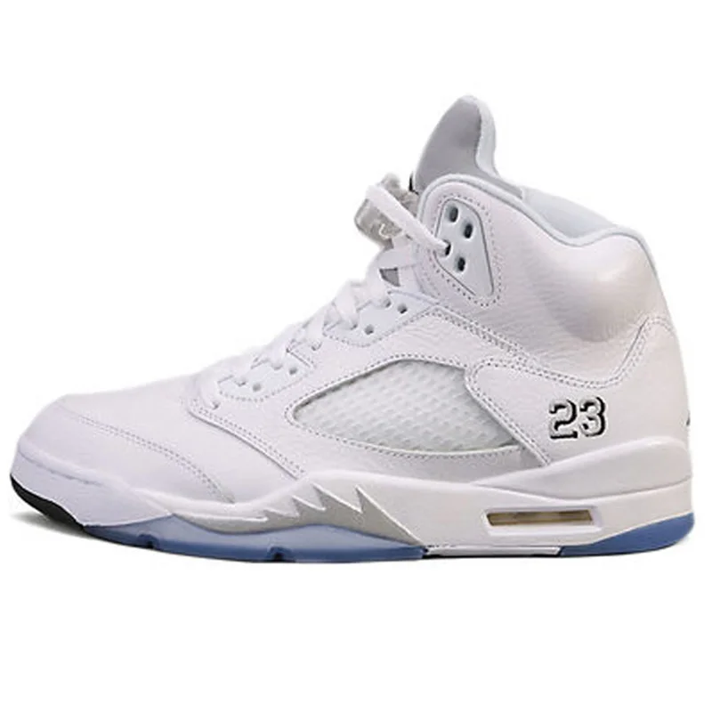 Оригинальные Мужские дышащие баскетбольные кроссовки Air Jordan 5 в стиле ретро, новинка - Цвет: 136027-130