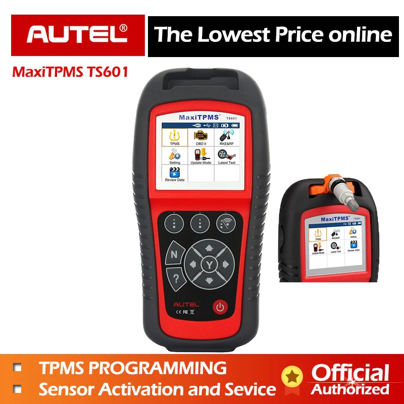 Autel MaxiTPMS TS601 инструмент мониторинга состояния шин автомобиля диагностический OBD2 сканер автомобильной Услуги активировать датчик шины TPMS