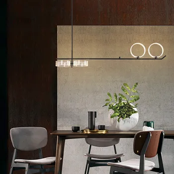 

Modern led chandelier nordic living room minimalist light luxury chandelier home bedroom creative chandelier suspension 110-240V