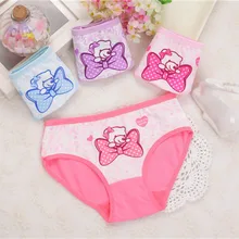 (4 pieces per lot) New arrival;  Children's underwear;  Cotton T-shirt for baby girls, panties briefs for toddlers ...