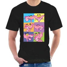 Koszulka PANTERA ROSA różowa PANTERA kult kartonowy-1-S-M-L-XL-2XL-3XL @ 106481 tanie i dobre opinie REGULAR Sukno CN (pochodzenie) Na wiosnę jesień POLIESTER spandex COTTON Z elementami naszywanymi SHORT W stylu rysunkowym