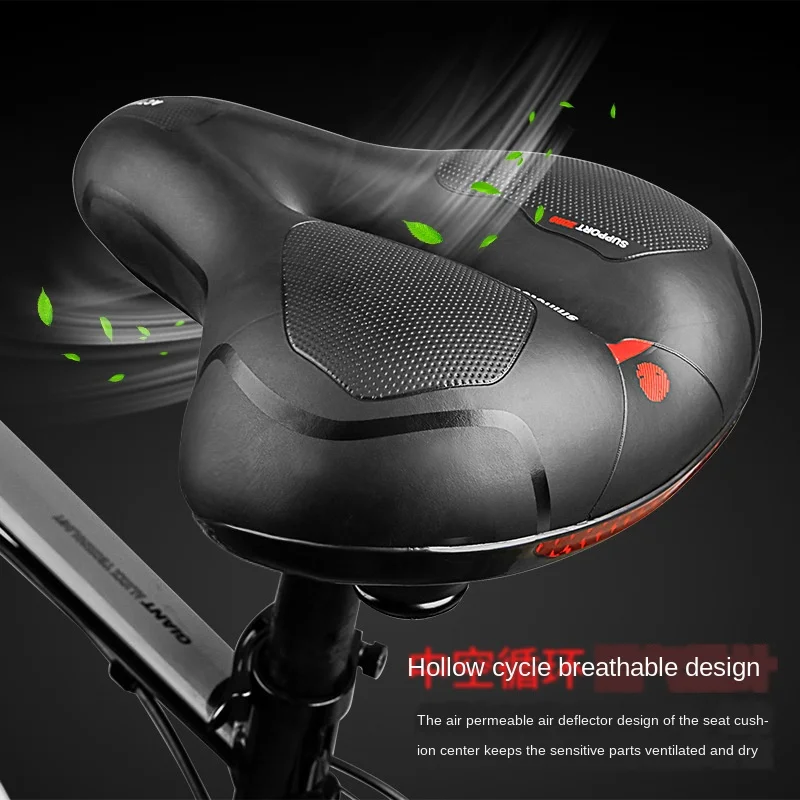 

Newly Upgraded Bold Spring High Quality Bicycle Cycling Big Bum Saddle Seat Road MTB Bike Wide Soft Pad Comfort Cushion Thicken