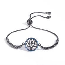 Мода CZ черный и золотой браслет ручной работы из бусин, циркония проложили изгиб бар Шарм ювелирные изделия подарок для мужчин и женщин