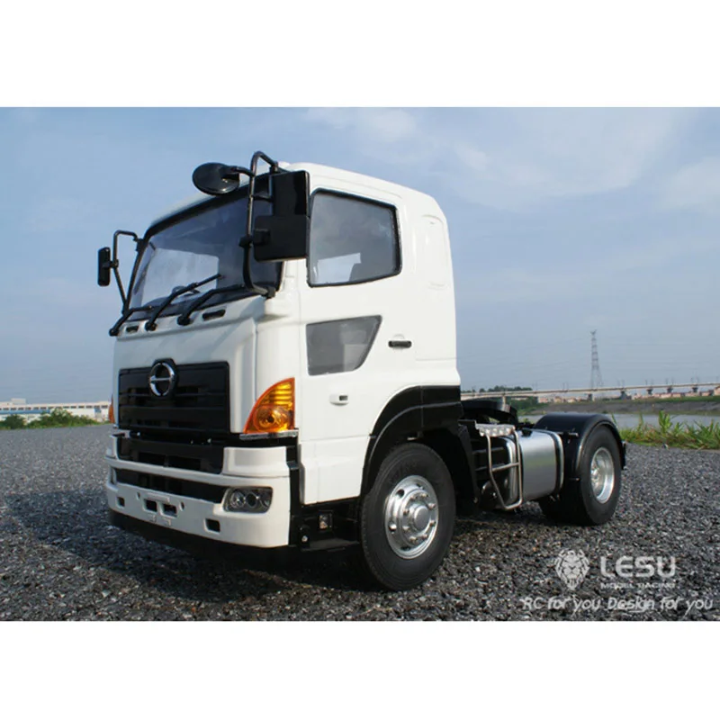 Модель грузовика тягача 1/14 RC LESU Hino700 4x2 Металлическое шасси|Радиоуправляемые