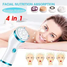 4 в 1 массажер для красоты щетка электрическая щетка для чистки лица моющийся аппарат для чистки лица вращающийся скребок для лица ионное удаление камедонов