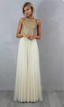 

Charming Jewel Tank Sequins Floor Length Tulle Formal Long Prom gown 2018 Off The Shoulder Vestido De Festa bridesmaid dresses