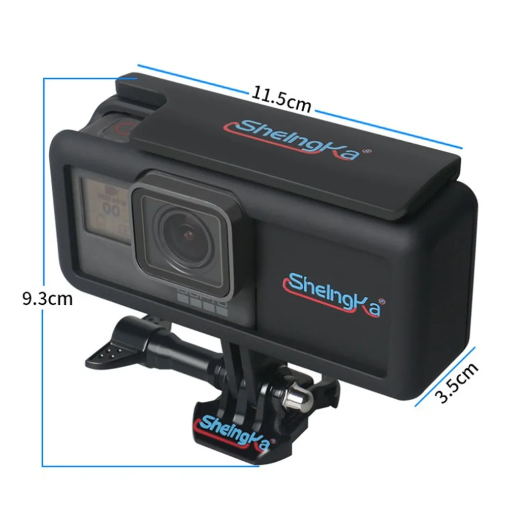 

Battery Insiede Power Bank + Waterproof Case Protective Housing Frame Charging Shell For GOPRO 5/6 Black camera