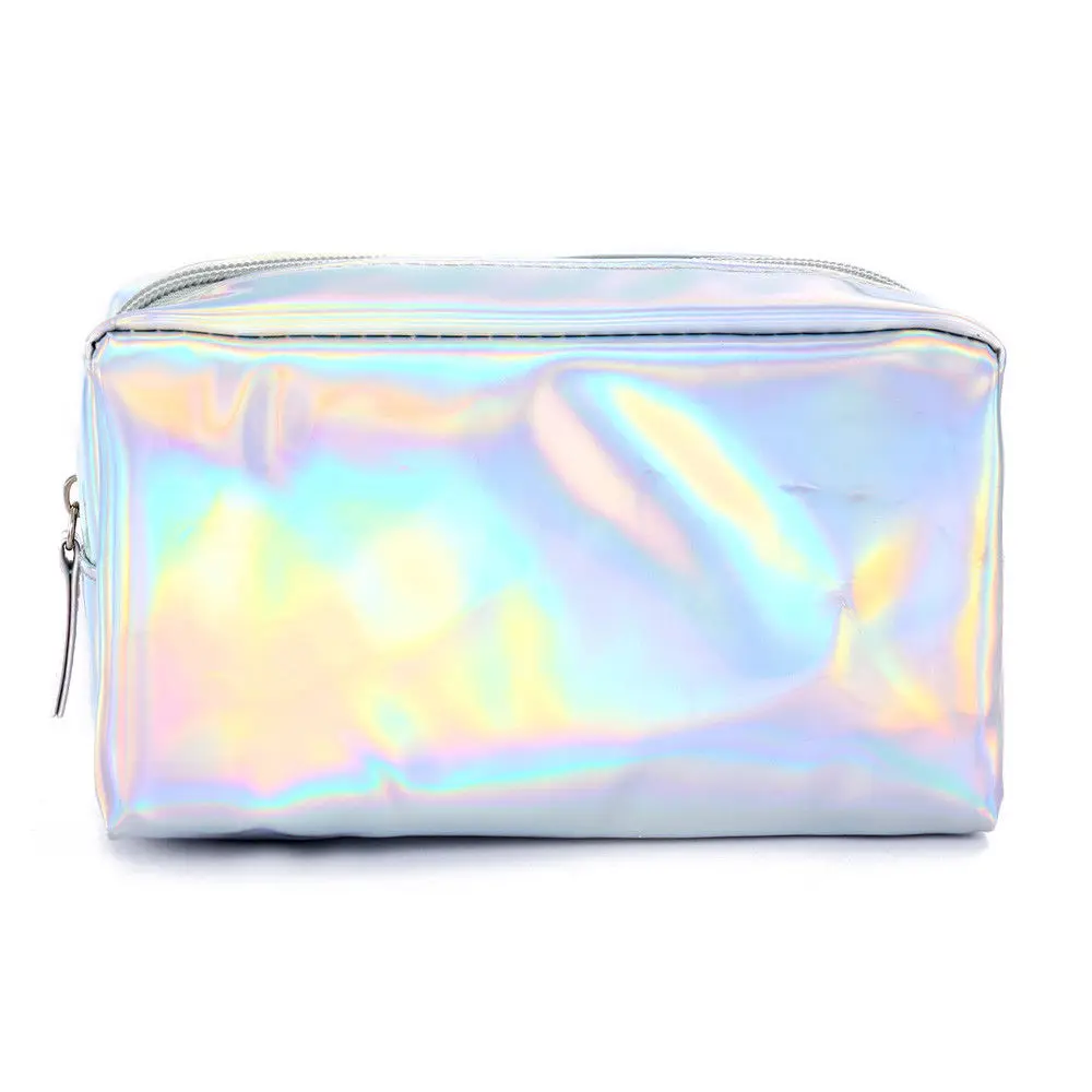 

New Fashion Women Laser Purse Box Travel Makeup Cosmetic Bag Toiletry Wash Case Pencil Pouch Hot Holiday Casual Orgnizer Tote