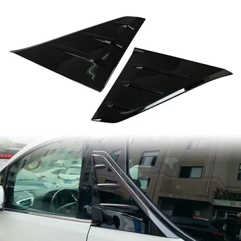 

Car B-Pillar ABS Molding Cover Trim Mirror For Toyota Alphard Vellfire 2016 2017 2018 2019 Black 2Pcs