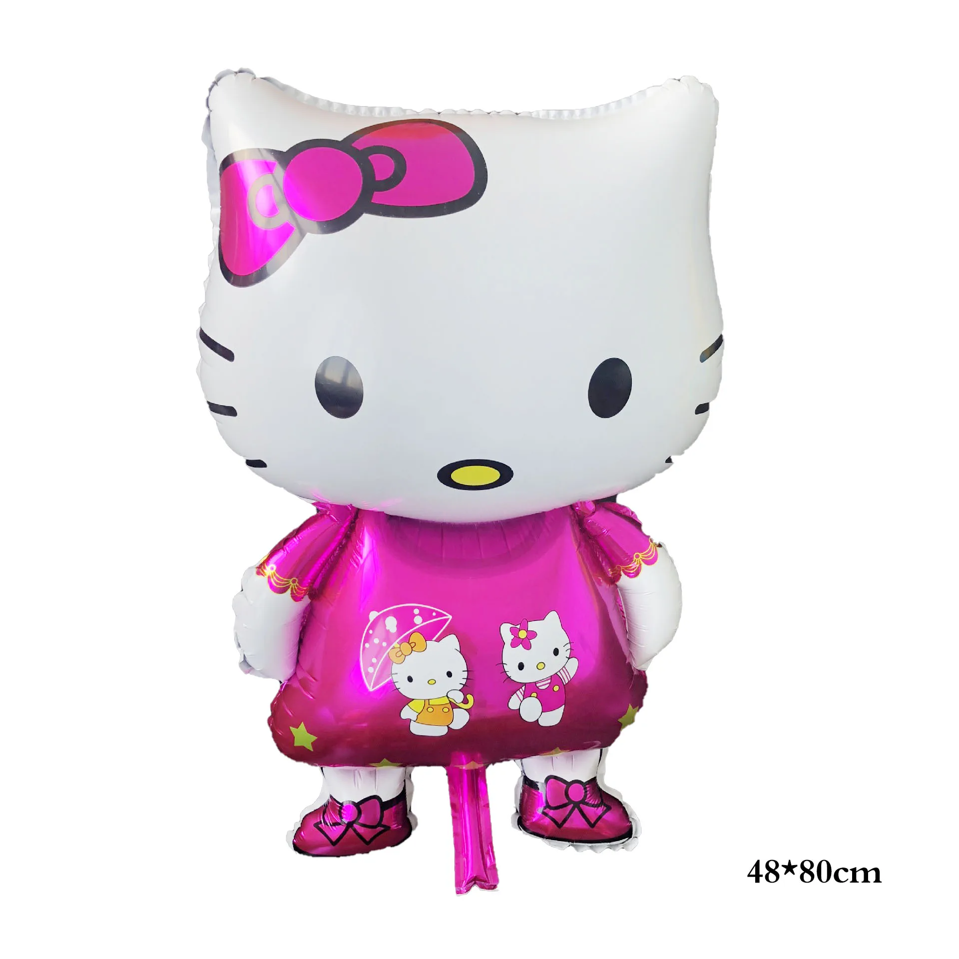 

Cartoon animal Kitty shape Foil Balloon Baby Shower Birthday Party Decorations Kids Classic Cat Toys Air Gift big round ball