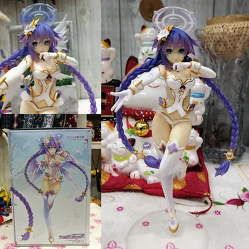 

25cm Anime Hyperdimension Neptunia Purple Heart Neptune PVC Action Figures collectibl Model toys for children gift