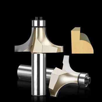 

1Pc Round Over Edging Router Bit - 1/4" Radius - 1/2" Shank Woodworking Cutter Round Corner Cutte R Chamfer Cutter