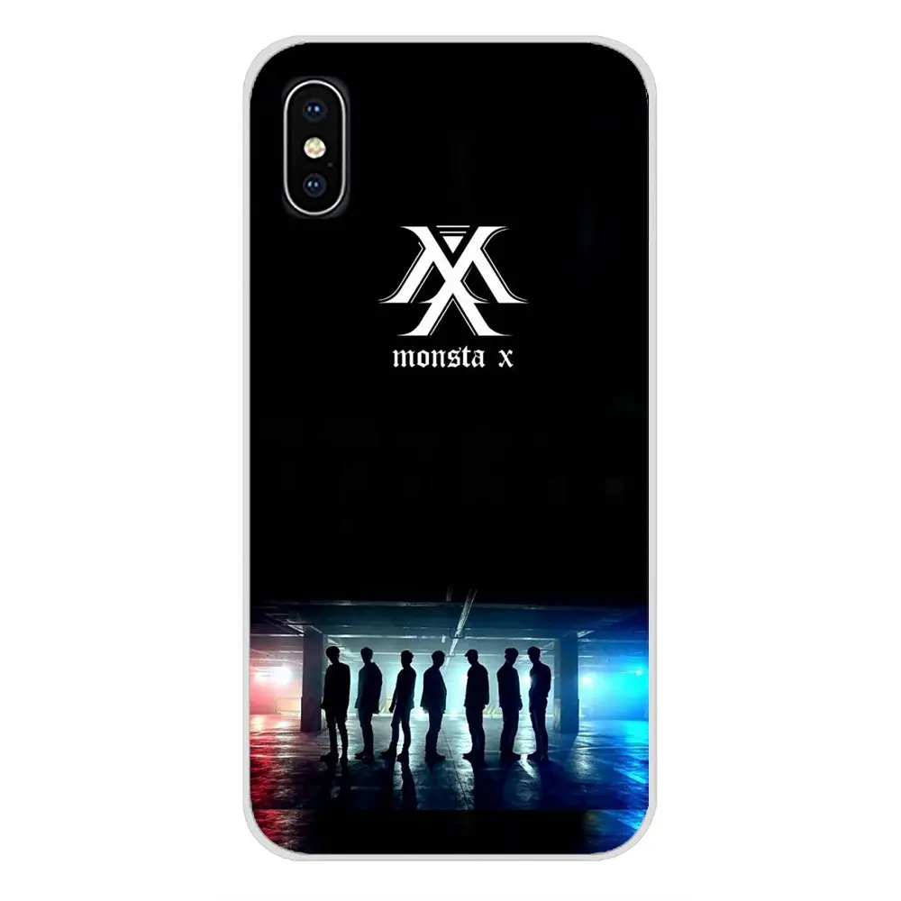 Прозрачный мягкий чехол Monsta X KPOP Boy Group для samsung Galaxy S3 S4 S5 Mini S6 S7 Edge S8 S9 S10 Lite Plus Note 4 5 8 9