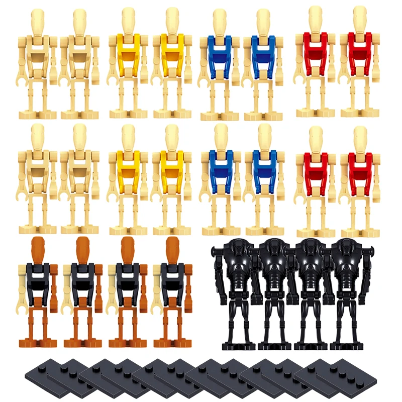 Одиночная Продажа Супер боевой робот строительные блоки В1 дроид Diy MOC аксессуары