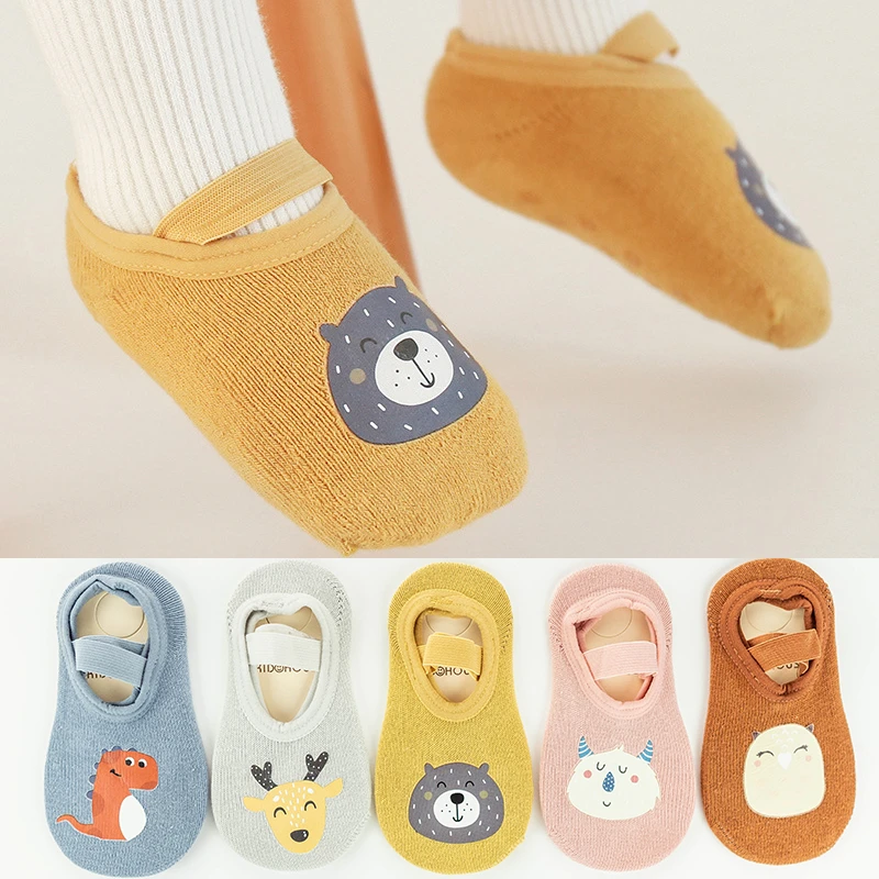 Chaussettes En Eponge Avec Ceinture Antiderapante Pour Bebe Chaussettes De Sol A Motifs D Animaux De Dessin Anime Pour Enfants Nouveau Ne Garcon Et Fille Aliexpress
