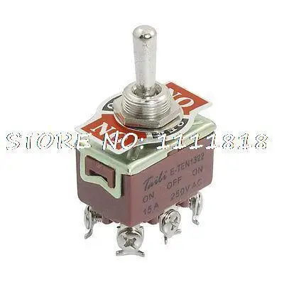 Toowei Momentary Toggle Switch 6PINS ON-OFF-ON Solder Terminal 15A 250V//20A 125V