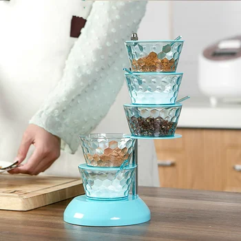 

Spot Vertical Seasoning Box Rotary Seasoning Box Vertical Multi-layer Seasoning Pots Home Seasoning Pot Kitchen QP2