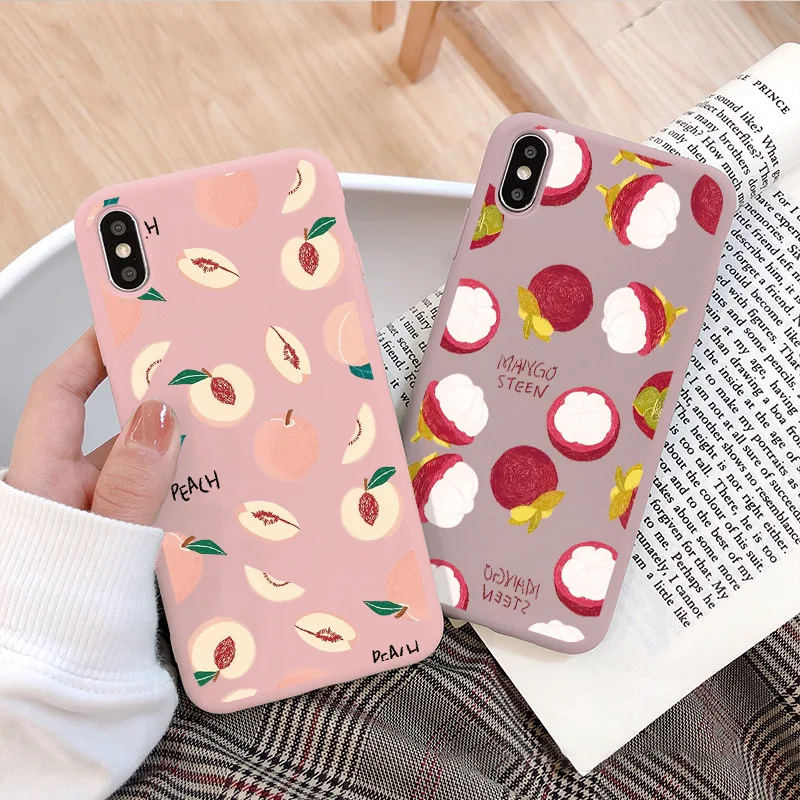 GYKZ Летний чехол с рисунком фруктов для iPhone 6 11 XS MAX XR X 8 7 Plus ананас киви мягкий