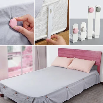 

4Pcs/Set Bed Sheet Clip Bed sheet Belt Fastener Mattress Non-slip Quilt Covers Sheet Holders Gripper Fastener Clips for Bed Sofa