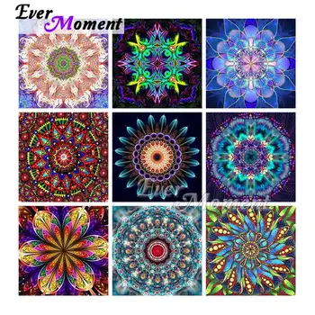 

Ever Moment Diamond Painting Geometric Mandala Pattern Resin Full Square Drill Art Embroidery Living Room Decoration 3F2383