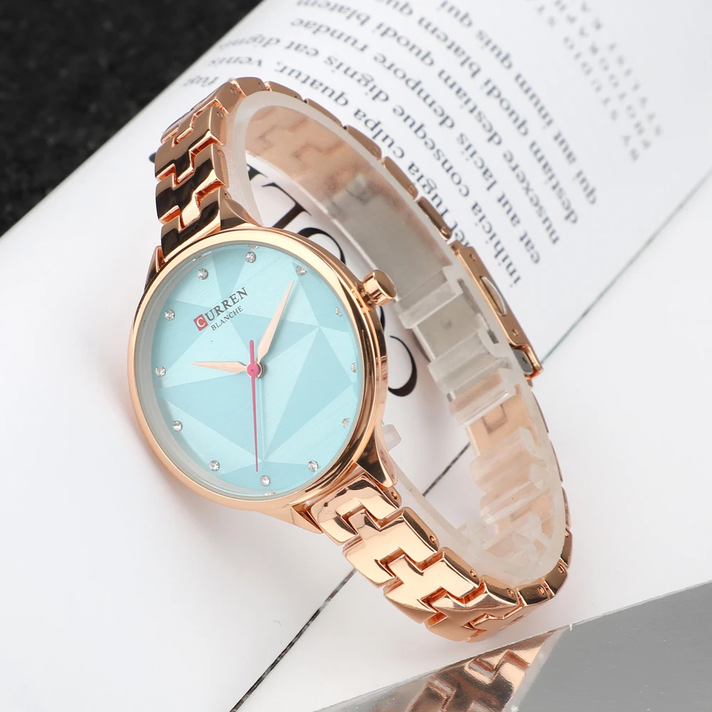CURREN Gold Watch Women Watches Ladies Creative Steel Women's Bracelet Watches Female Clock Relogio Feminino Montre Femme 2019 drop shipping (14)