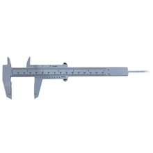 1pc vernier caliper medida ferramentas dupla escala deslizante calibre régua pinça de plástico 150mm micrômetro guage ferramenta diária