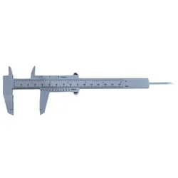 Règle de jauge coulissante à Double échelle, outil de mesure d'étrier en plastique de calibre micrométrique de 150mm 1 pièce 