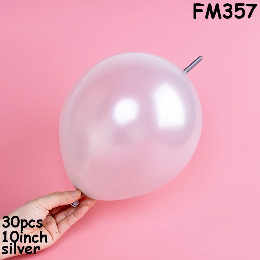 FM351 30 шт 10 дюймов хвостовые латексные шары гелиевые надувные шары воздушные шары Счастливого Рождества счастливого Нового года вечерние шары для украшения - Цвет: FM351