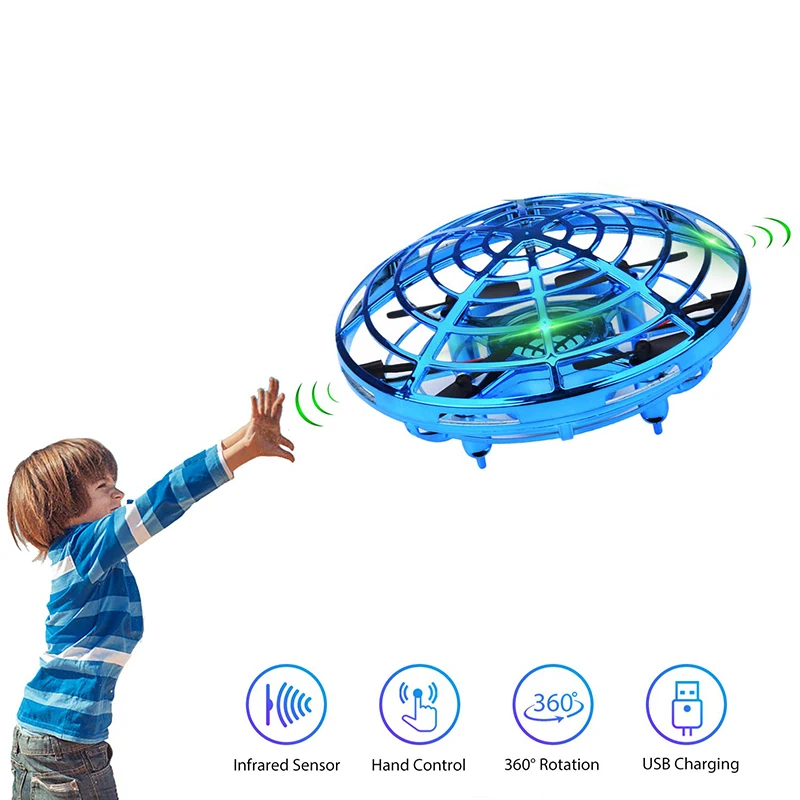 

Mini RC Drone Sensor Quadcopter Hand-Controlled Aircraft UFO RC Drone Infraed Induction Aircraft Quadcopter Upgrade RC Toys