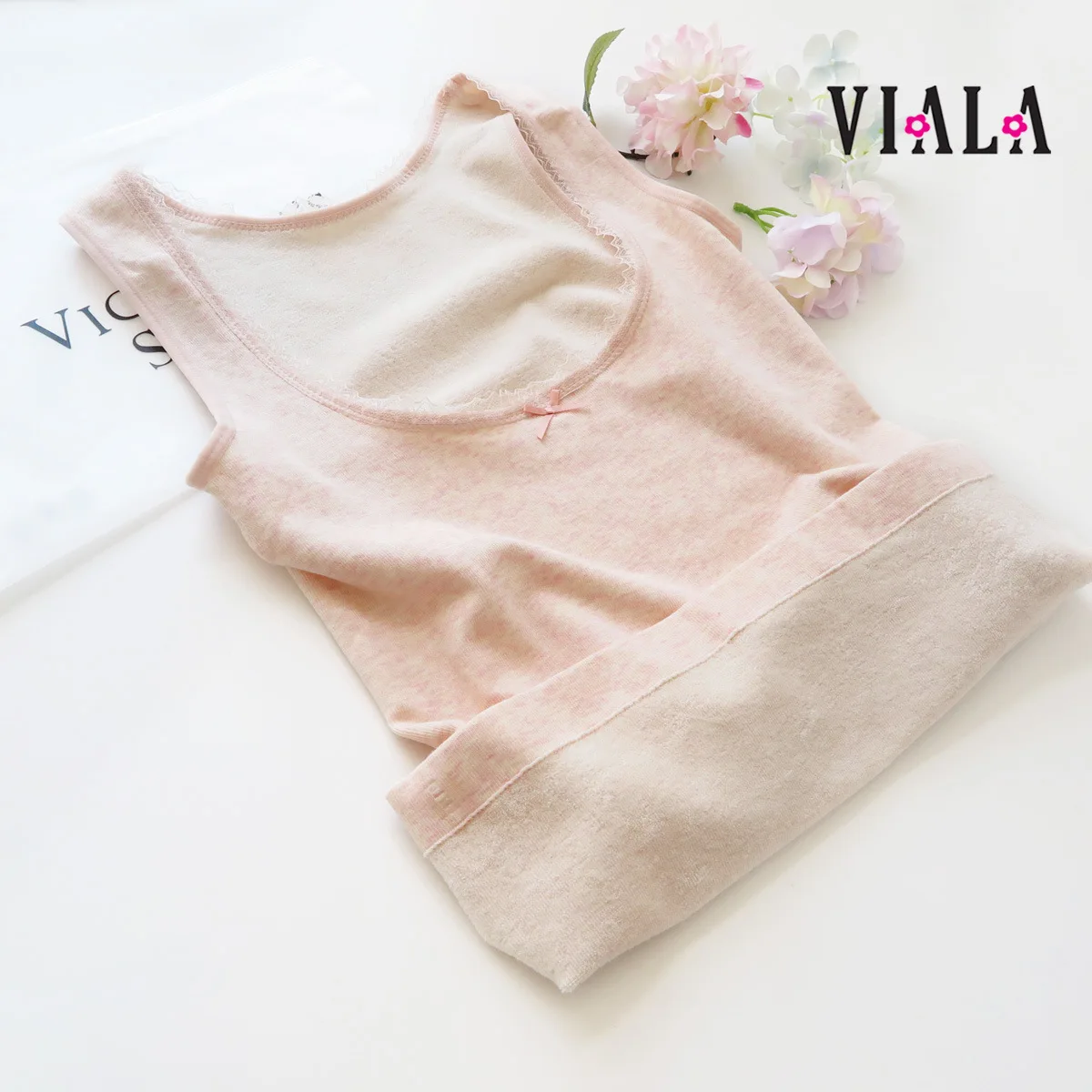 Seamless Lace Looped Pile Vest Foreign Trade New Colorful Cotton Soft Cotton Women's Warm Vest