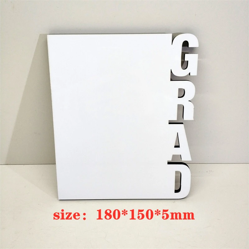 4pcs/lot Free shipping  Sublimation Blanks MDF Photo Plate Tag  Printing Sublimation Ink Transfer Print  Graduation DIY Gift carbon fiber petg