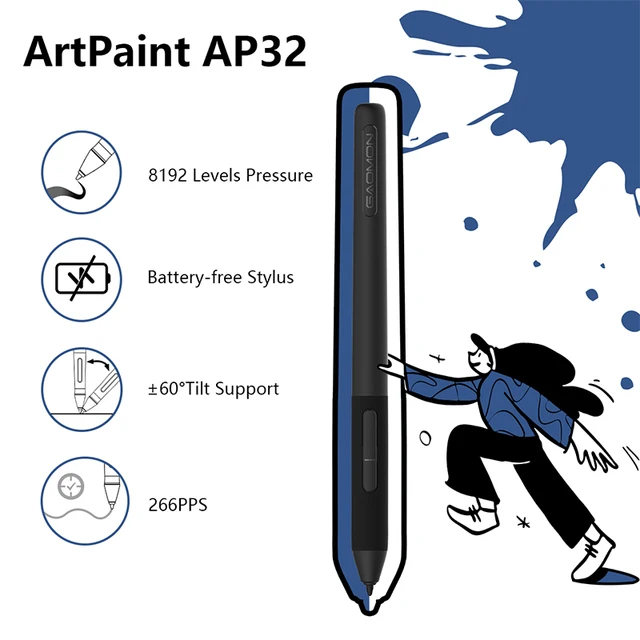 창의력을 촉발하는 GAOMON-M1230 12인치 디지털 그래픽 태블릿