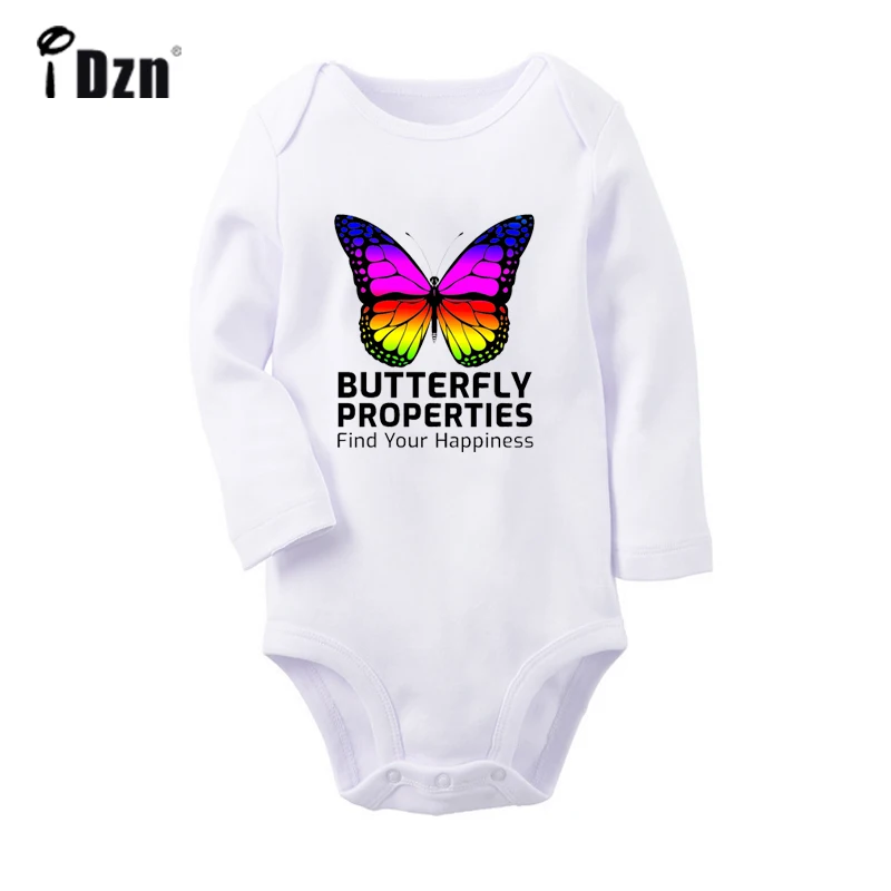 

Butterfly Properties Find Your Happiness Sea Turtle winter wolf Newborn Baby Printing Bodysuit Toddler Onesies Jumpsuit Clothes