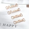 Custom Name Shoe-buckle Personalized Stainless Steel Jewelry Nameplate Gold Silver color plated Charm Fashion Shoe Tags ► Photo 2/6