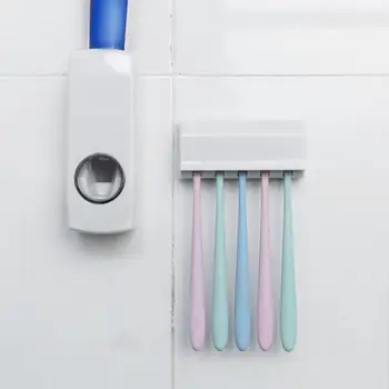 

Wall Mounted Automatic Toothpaste Dispenser Squeezer Toothbrush Toothpaste Home Bathroom