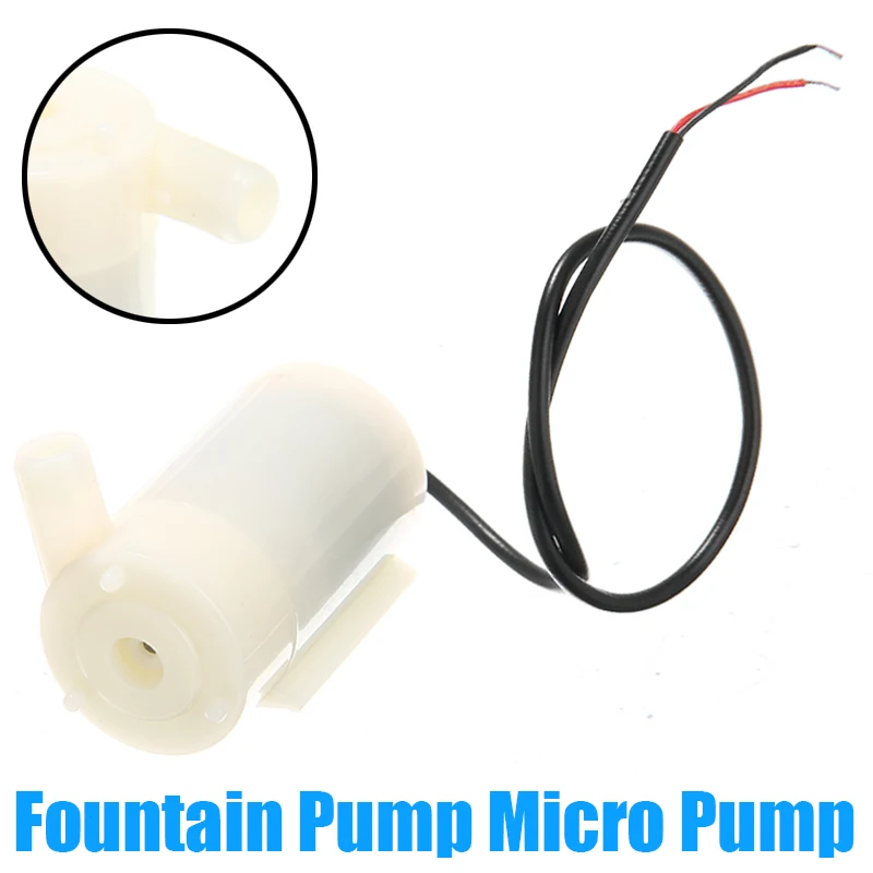 

DC 5V - 12V Low Power Mini Submersible Water Pump 3L/Min for Fish Tank Aquarium Fountain Pump Vertical Micro Pump 43X23mm