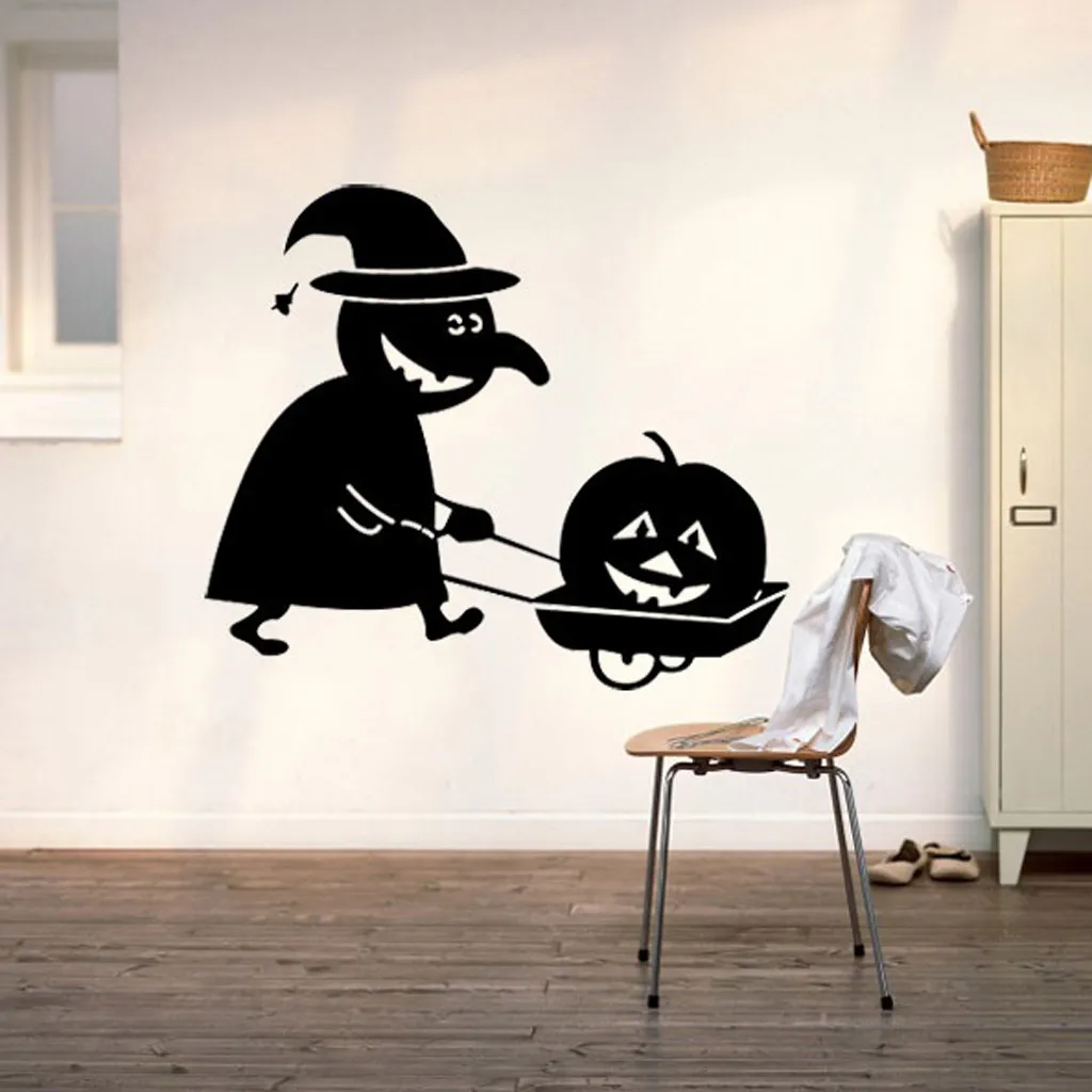 Us 1 76 41 Off Funny Halloween Wall Stickers Horror Door Stickers Window Horror Stickers Decoration Wallpaper Decal Mural Bedroom Decor 2019 In Wall