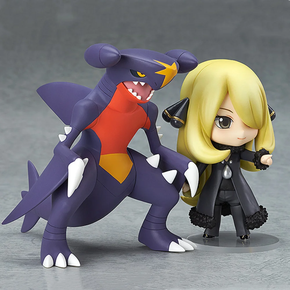 포켓몬 애니메이션 피규어 Cynthia Garchomp 507 귀여운 장난감 세트 10cm, 포켓 몬스터 게임 액션 피규어
