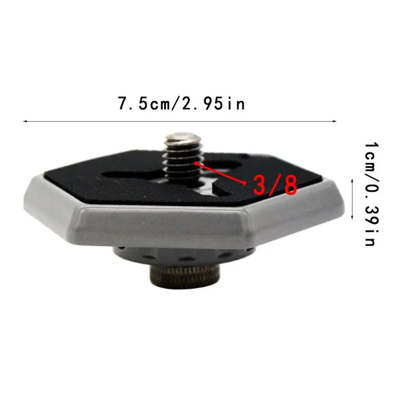 1 шт. Шестигранная быстросъемная пластина с винтом 3/" для Manfrotto 030-38 RC0 3038 3049