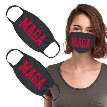 

2 Pack Face Mask MAGA Make America Great Again Double Layered Black Face Cover Mask Reusable Face Bandana Cover Shield#YL5