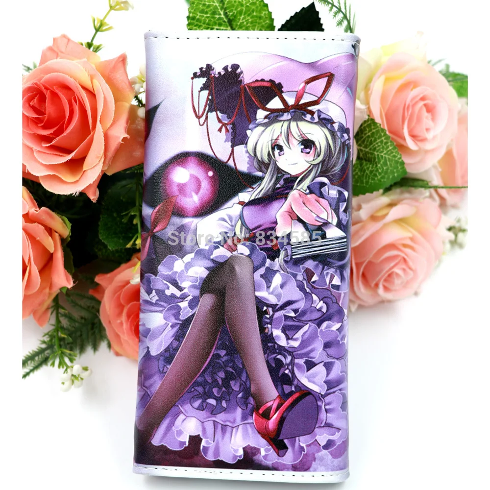 Аниме TouHou проект Юкари Якумо длинный синтетический кожаный модный кошелек клатч