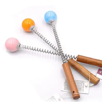 

Hand-held Multi-purpose Knee Massager Stick Golf Massage Hammer Massager for Body Wooden Handle Massage Ball