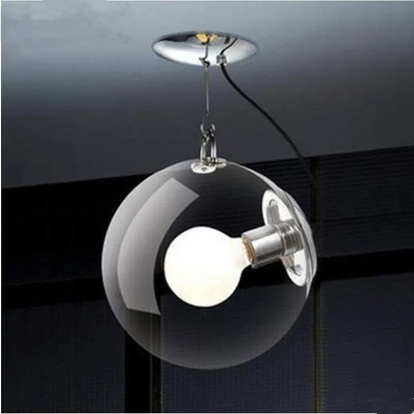 

Modern lamp Pendant light glass bubble ball Indoor lighting 25cm/30cm Hanging Restaurant Bedroom LED decoration light fixture