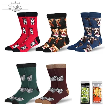 

Dress Socks for Men & Women, Cool Colorful Fancy Novelty Funny Casual Cotton Crew Socks with Crazy dogs Patterned